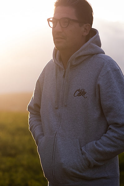 Sweat à capuche gris