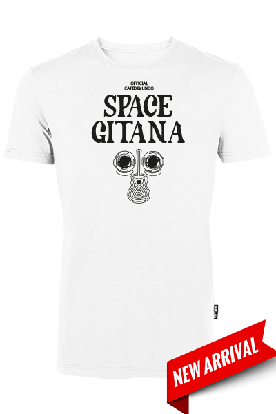 T-Shirt "official CAFÉ DEL MUNDO Space Gitana" white
