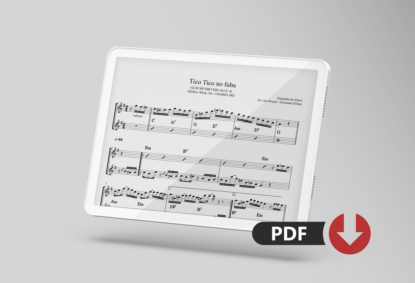 Sheet music "Tico Tico"