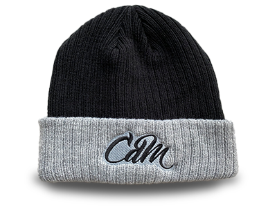 Beanie "Logo" | schwarz-grau