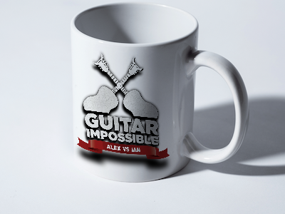 Mug "Guitar impossible" blanc