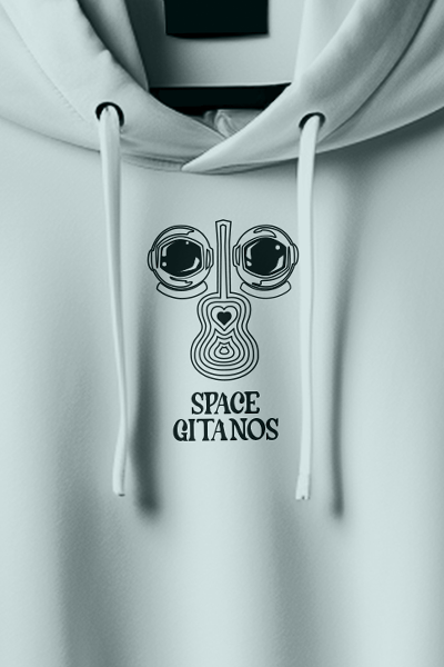 Hoodie "Space gitanos" blue