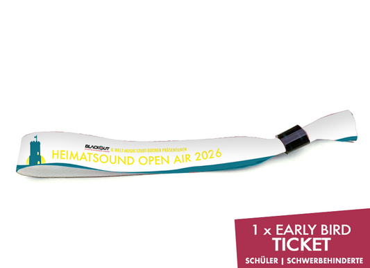 HEIMATSOUND 2026 early bird Schüler/Schwerbehinderte