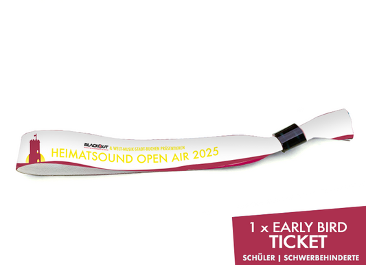 HEIMATSOUND 2025 early bird Schüler/Schwerbehinderte
