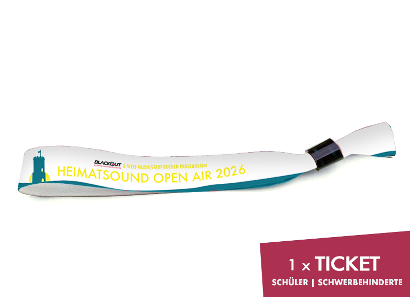 HEIMATSOUND 2026 erm. Ticket Schüler/Schwerbehinderte